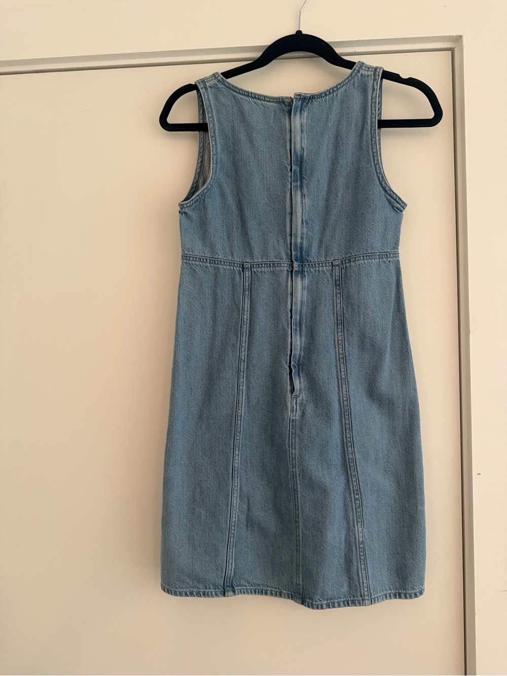 Madewell Light Wash Denim Sleeveless Dress - Picture 2 of 3